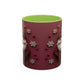 Cute Santa Face Holiday Mug | Christmas Accent Coffee Mug