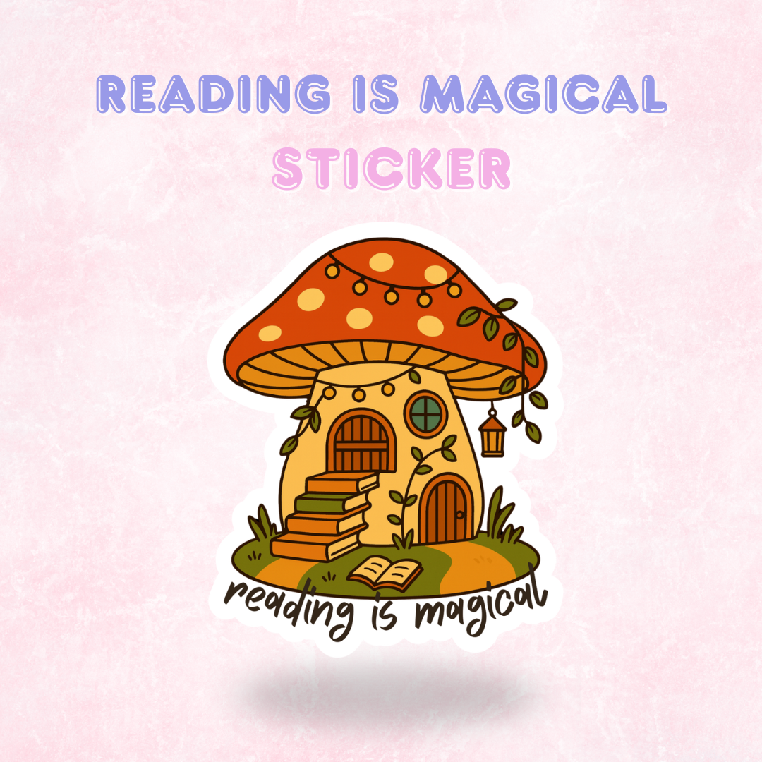 Reading is Magical | Laminated Holographic Sticker/Decal