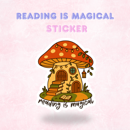 Reading is Magical | Laminated Holographic Sticker/Decal