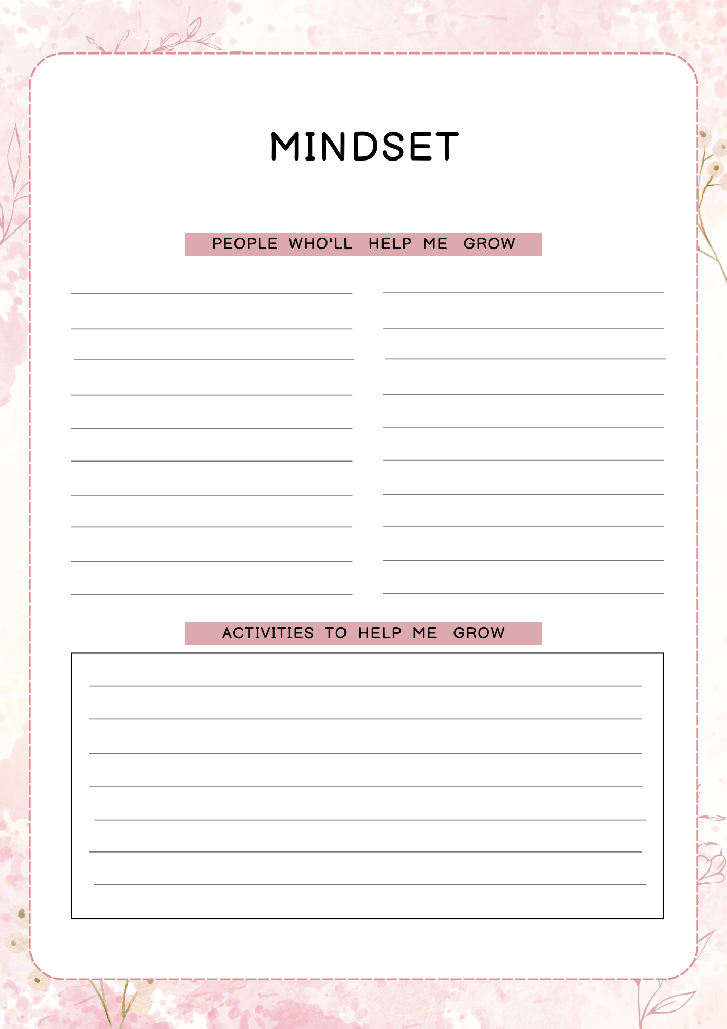Personal Growth Planner | Digital Download