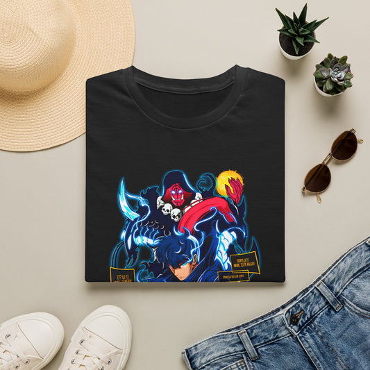 Demon Rider Illustration T-Shirt | Neon Fantasy Anime Design