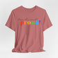 loud and proud! rainbow text Tee | LGBTQ pride T-shirt
