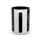 Yu-Gi-Oh! Dark Magician & Dark Magician Girl Accent Coffee Mug | Anime Duelist Galaxy Design (11/15oz)