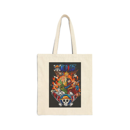 Straw Hat Crew Cotton Canvas | One Piece Anime Tote Bag