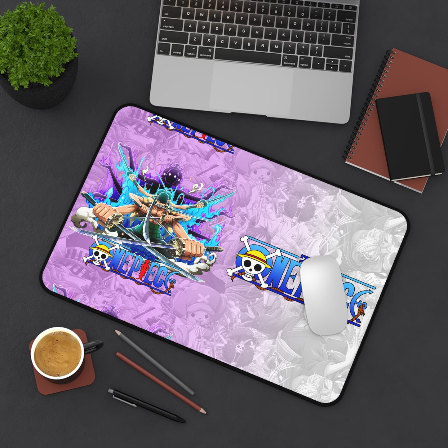 One Piece Luffy Ace Desk Mat  Anime Gaming Mousepad