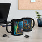 League of Legends Black Mug Champion Collage Gaming Coffee Cup