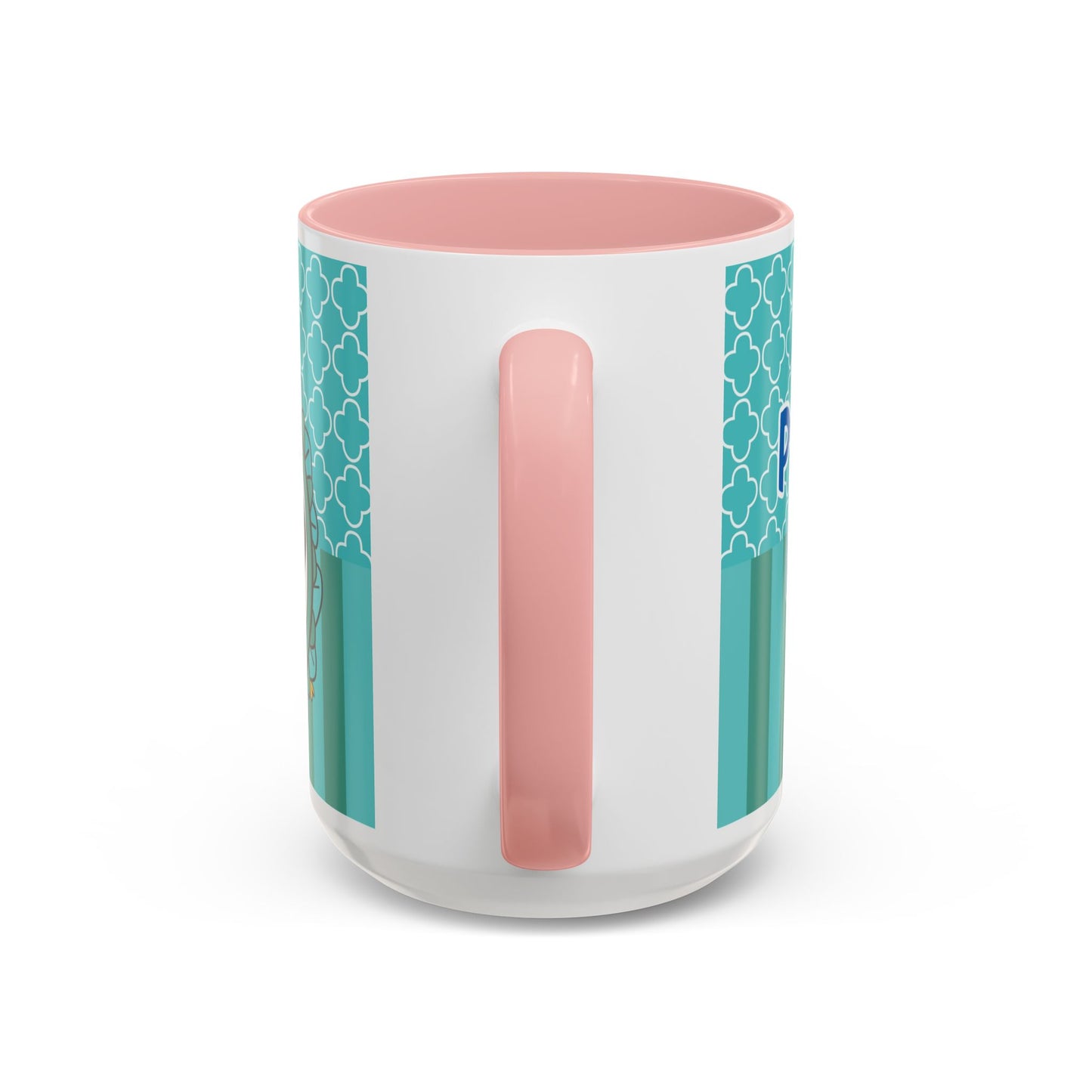 Princess Girl Cartoon Teal Accent Coffee Mug | 11oz 15oz