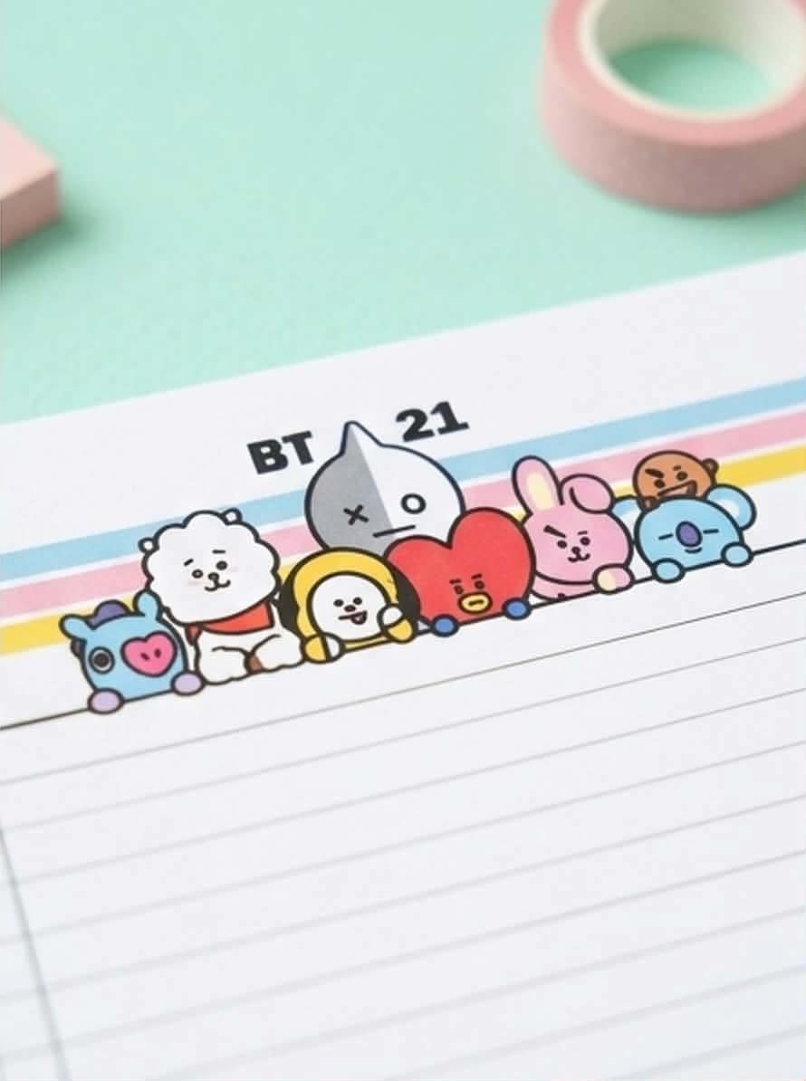 BT21 Official-Style Character Spiral Notebook & Journal