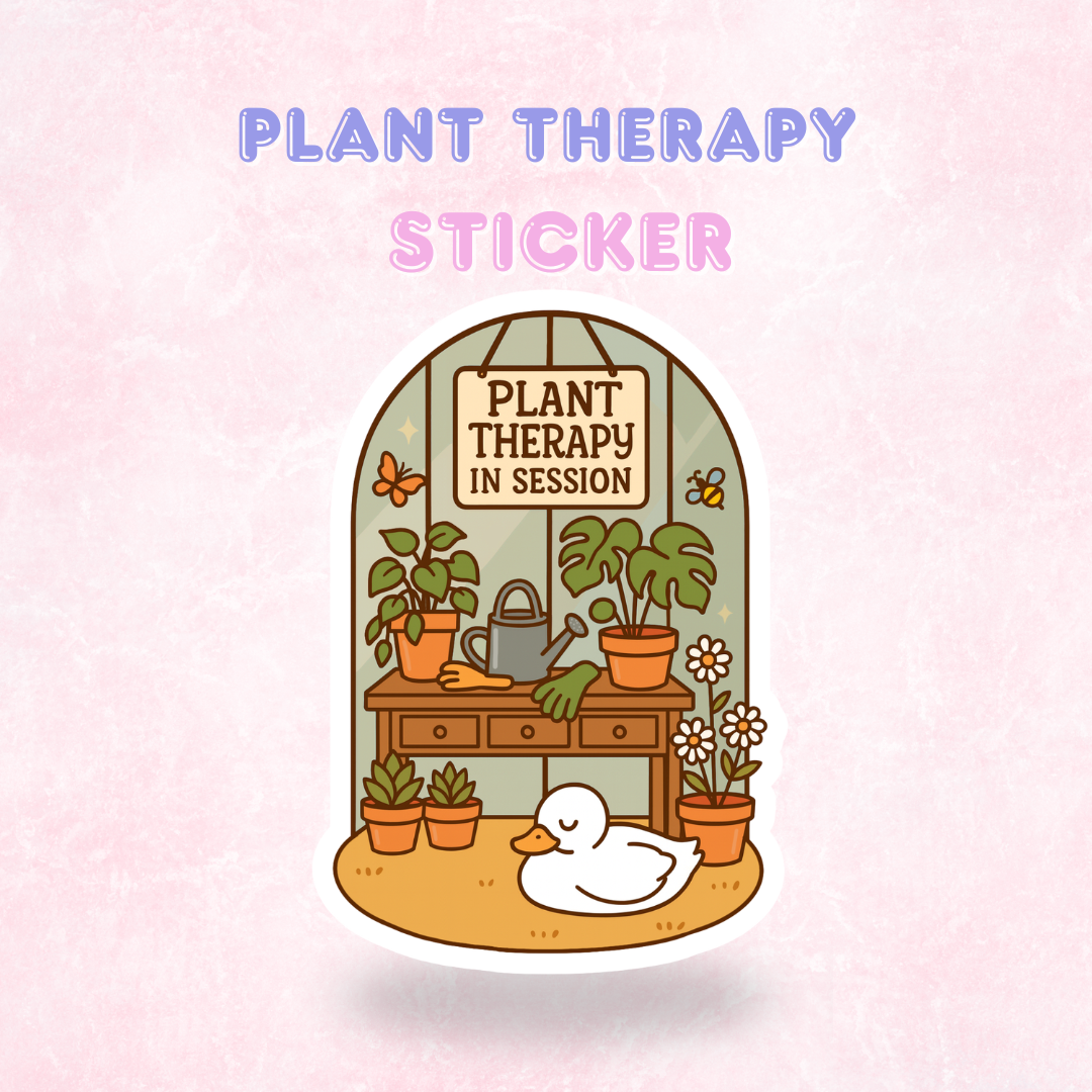 Plant Therapy | Laminated Holographic Sticker/Decal