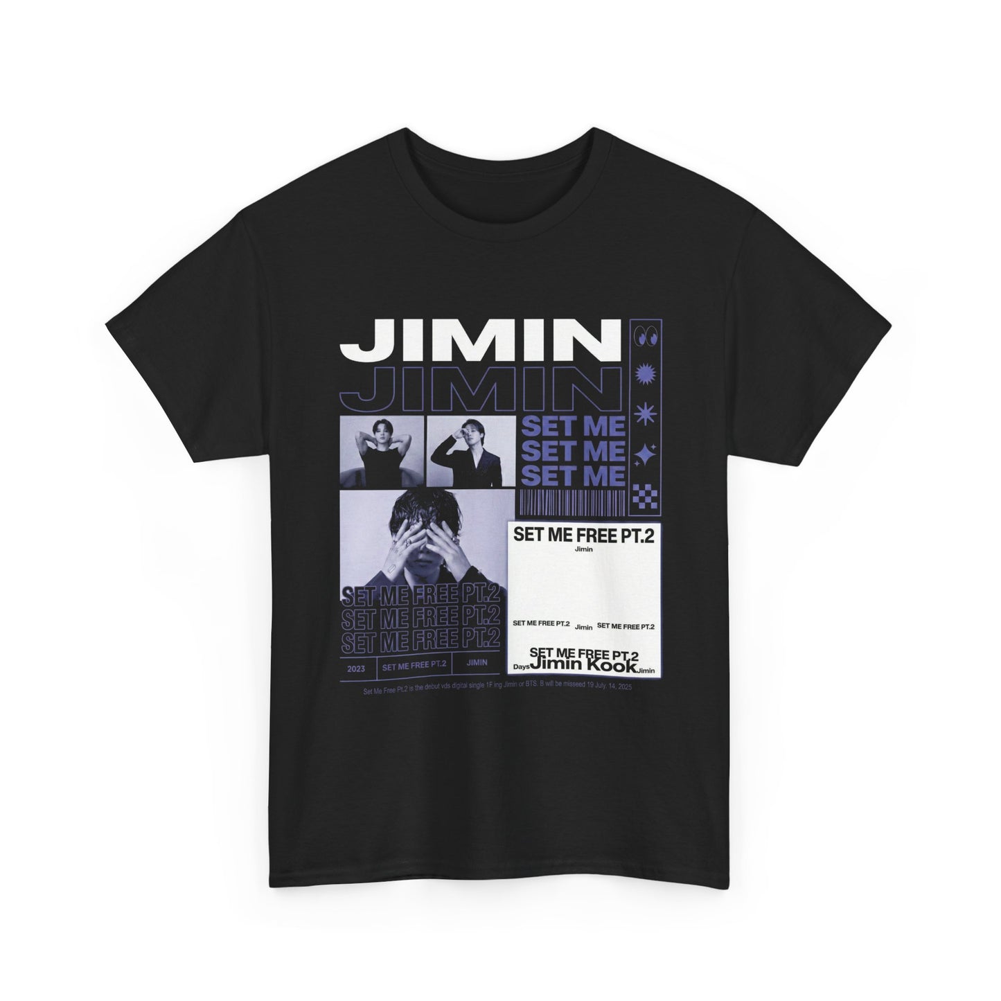 JIMIN Set Me Free Graphic Tee | Music Album Photo Shirt