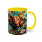 Vizsla Floral Accent Coffee Mug — Dog Portrait Botanical 11/15oz