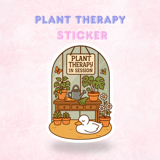 Plant Therapy | Laminated Holographic Sticker/Decal