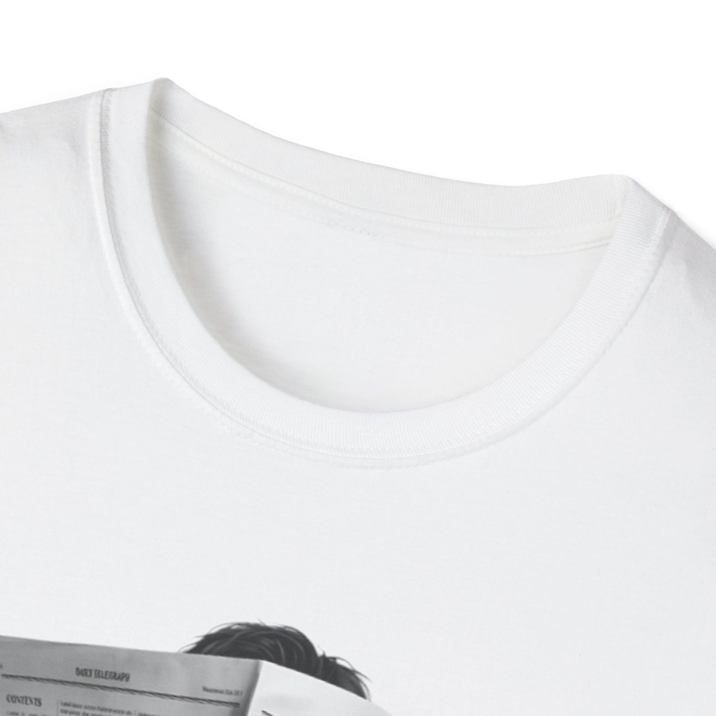 BTS  Reading Newspaper T-Shirt | Vintage Illustration, Retro Newsprint Tee