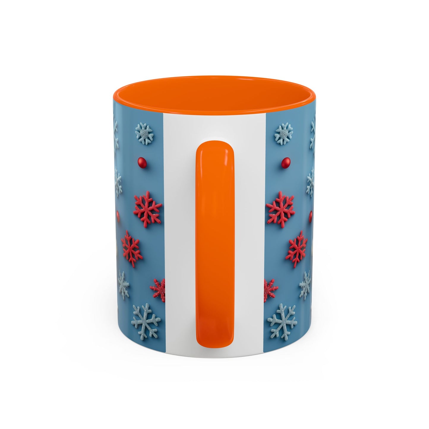Santa Snowflake Pattern Mug | Accent Coffee Mug
