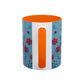 Santa Snowflake Pattern Mug | Accent Coffee Mug