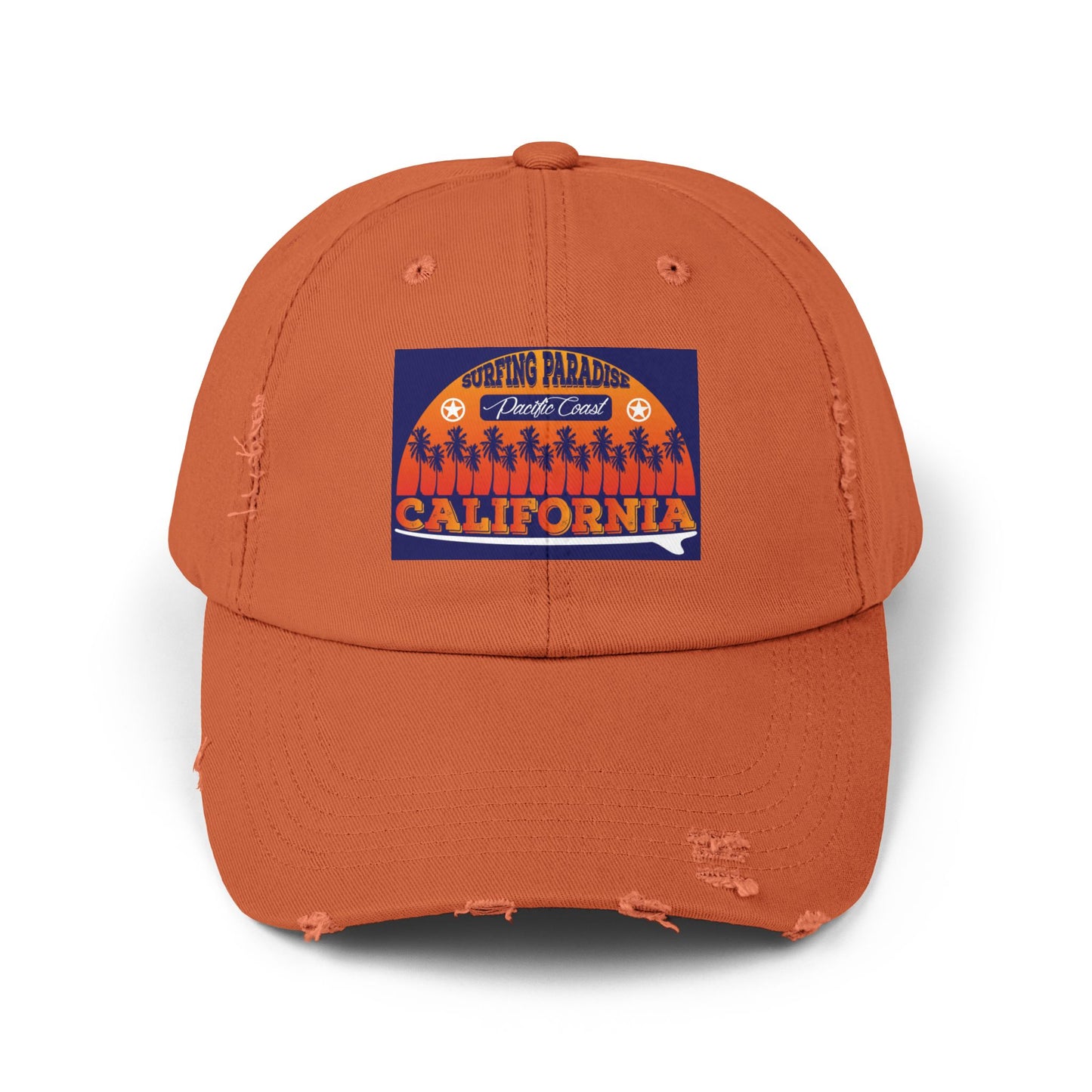 California Surfing Paradise Distressed Cap