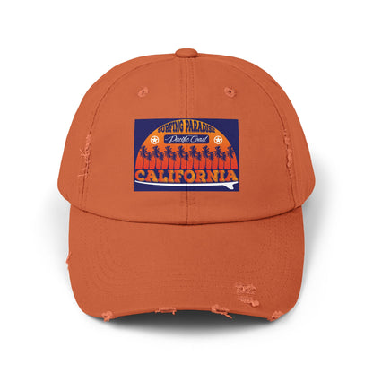 California Surfing Paradise Distressed Cap