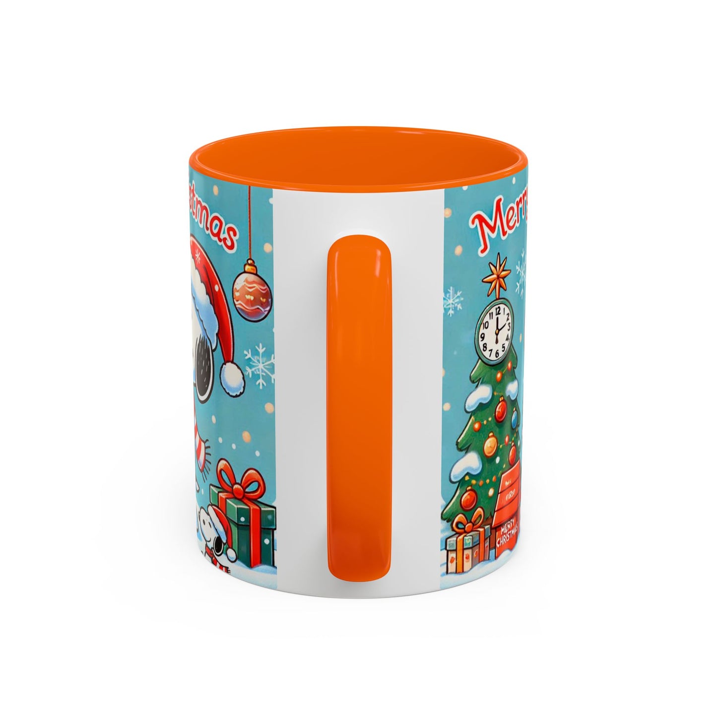Beagle Chistmas Illustration Mug | Accent Coffee Mug 11oz 15oz