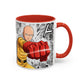 Anime Fist Coffee Mug  Dynamic Manga Collage Accent Mug (11/15 oz)