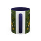 Yellow Santa Holiday Mug | Christmas Accent Coffee Mug (11,15oz)