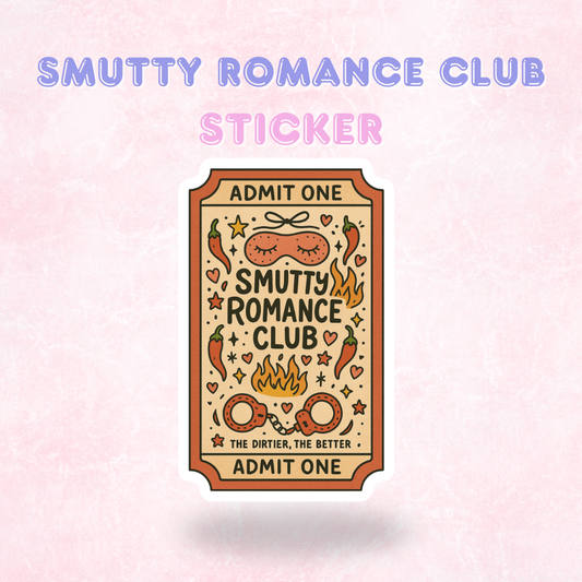 Romance Club Ticket | Laminated Holographic Sticker/Decal
