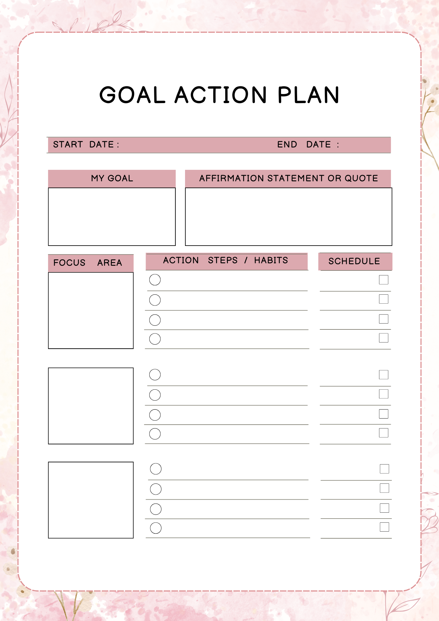 Personal Growth Planner | Digital Download