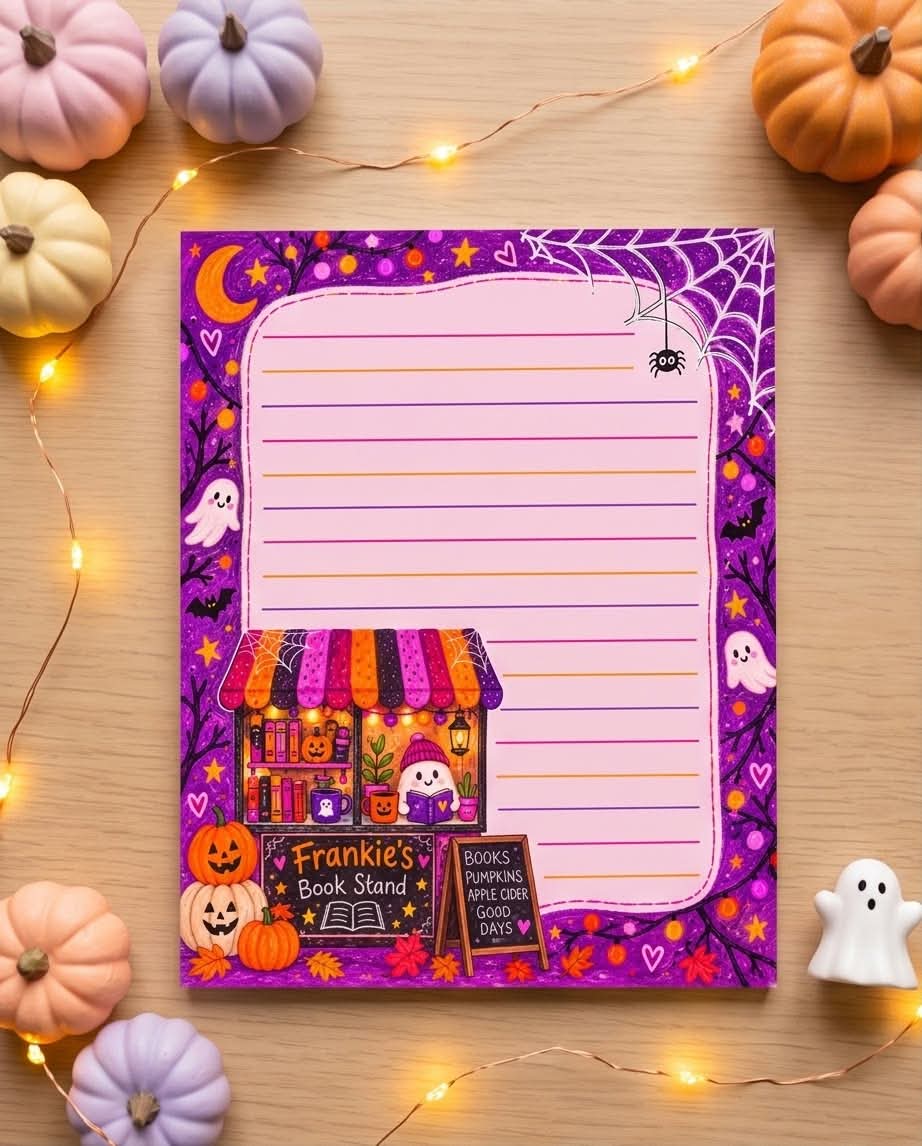 Cute Ghost Notepad & Memo Pad