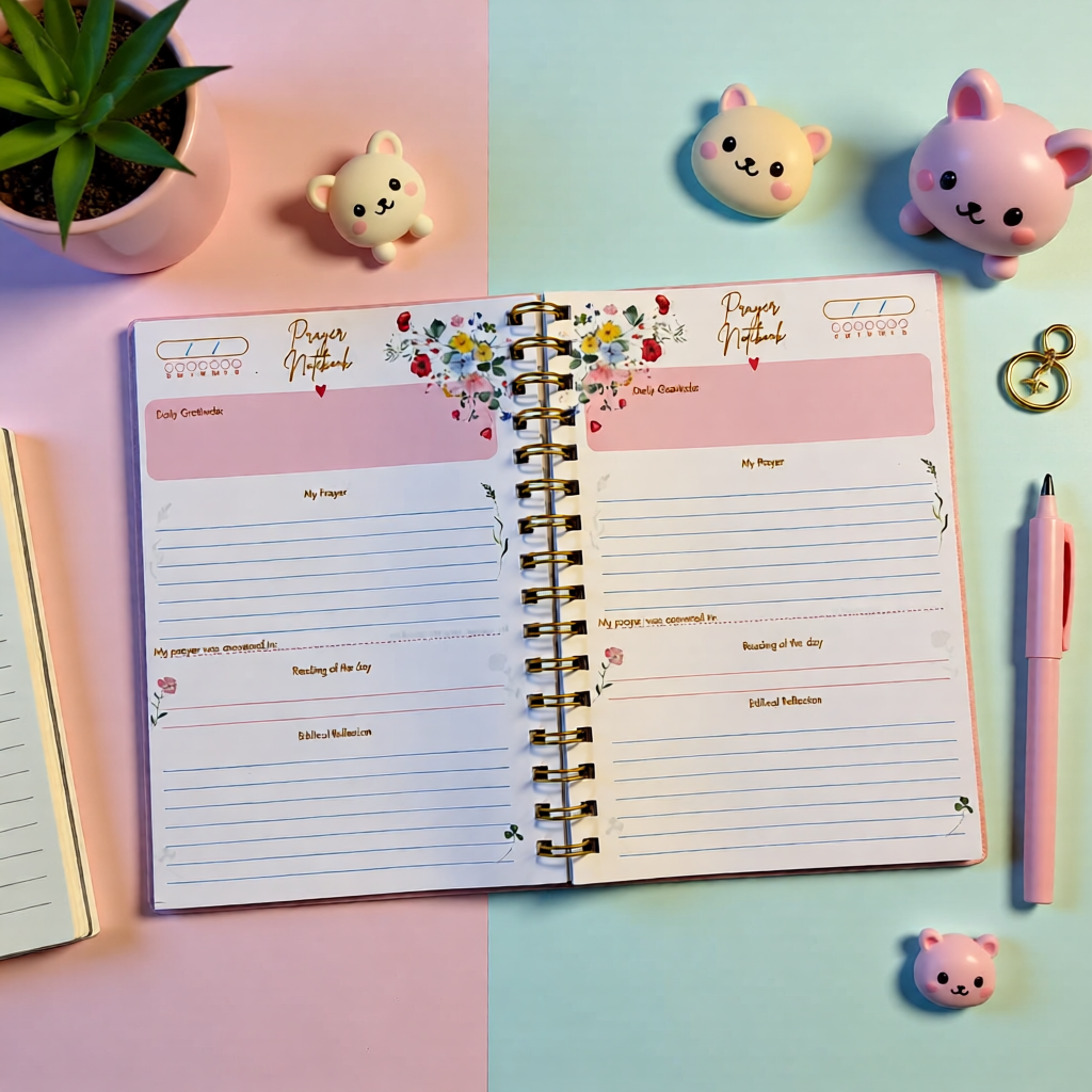 Kawaii Prayer Notebook
