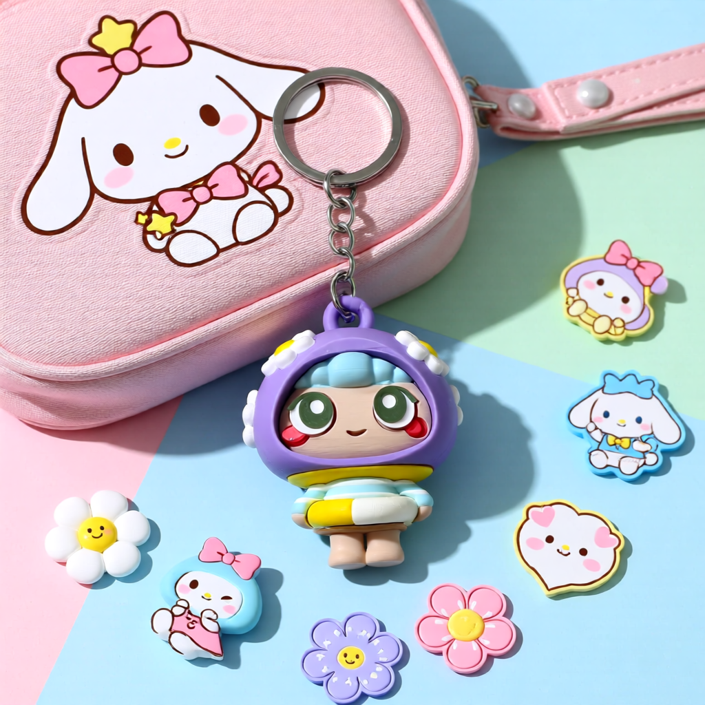 Kawaii Chibi Character Keychains