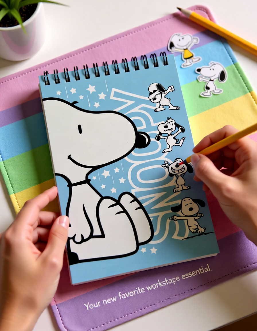 Kawaii Snoopy Spiral Notepad