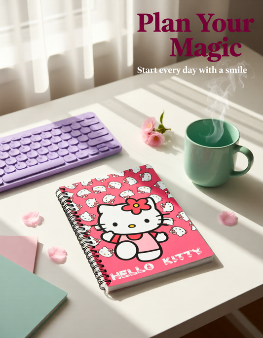 Kawaii Hello Kitty Spiral Notebook