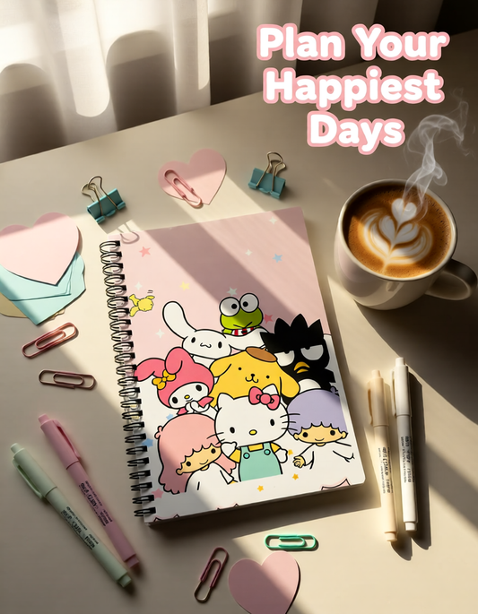 Kawaii Sanrio Spiral Notebook