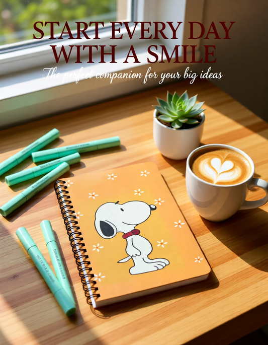Kawaii Snoopy Spiral Notebook