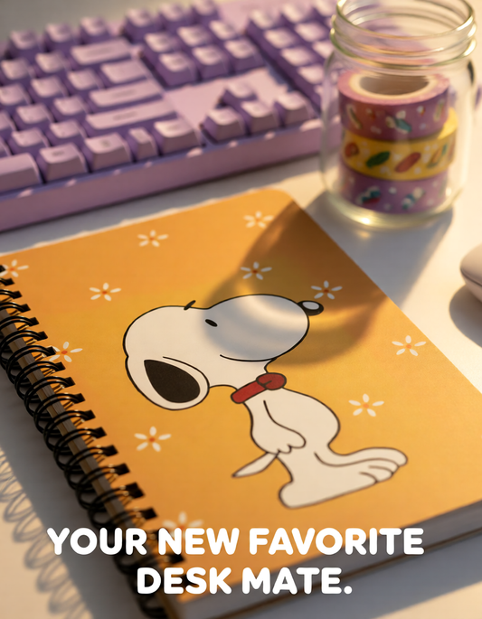 Kawaii Snoopy Spiral Notebook