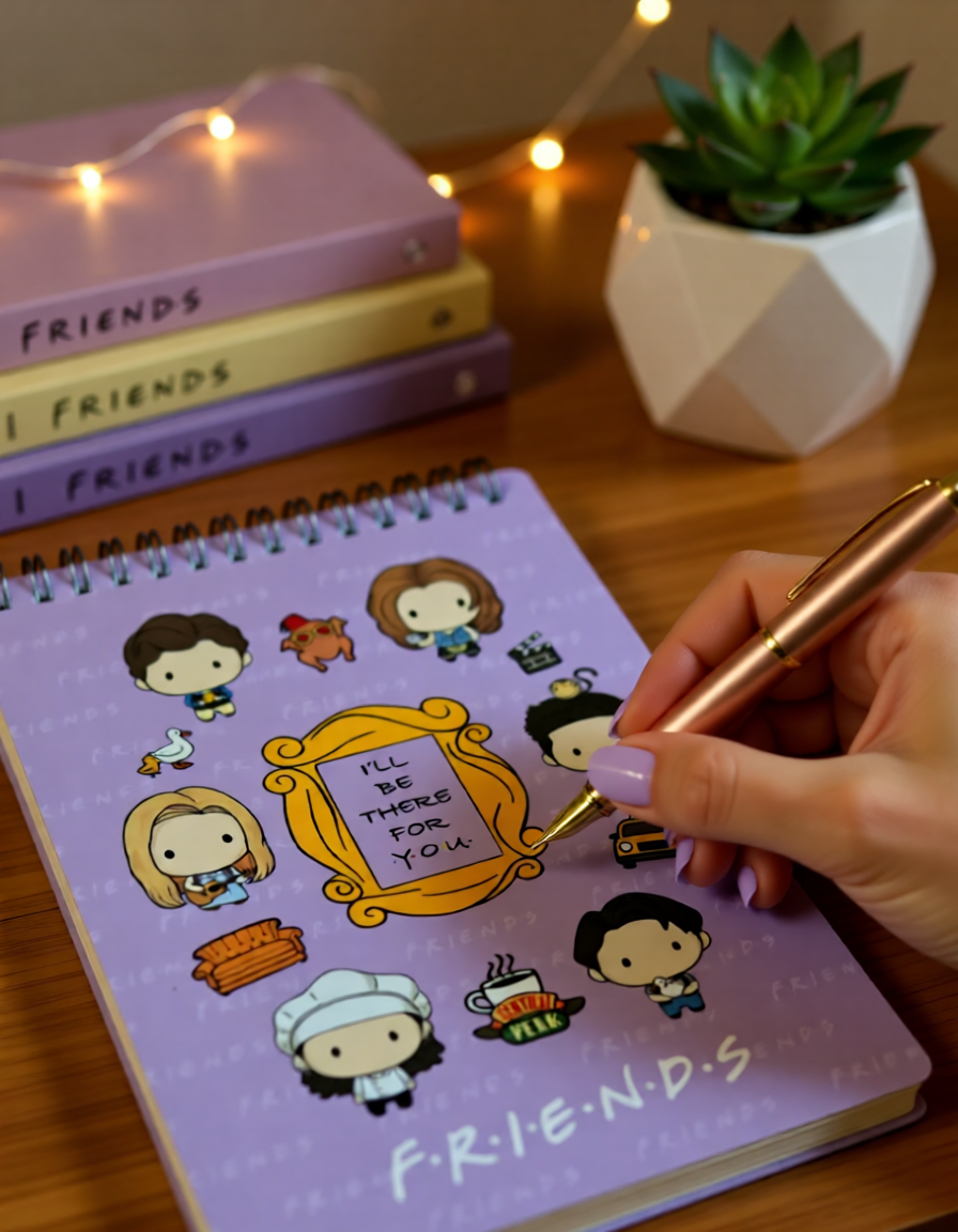 Kawaii Chibi F.R.I.E.N.D.S Inspired Notebook