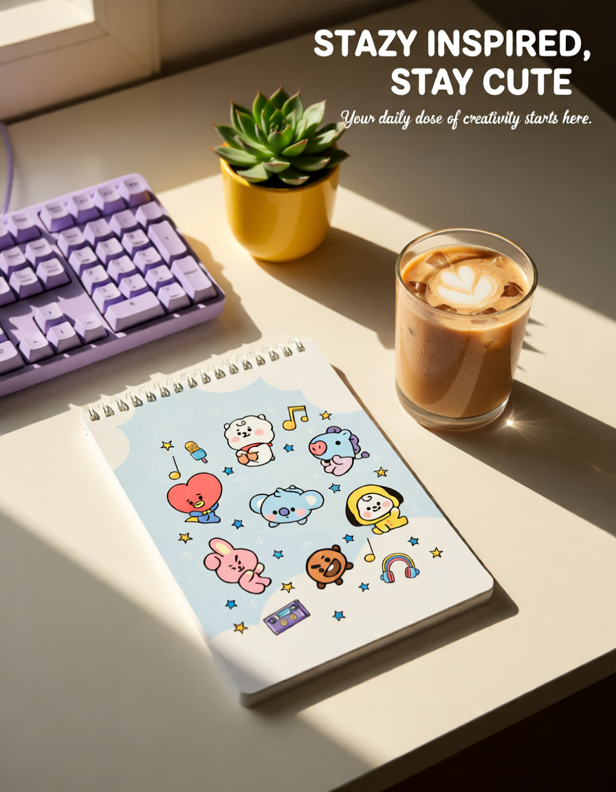 BT21 Inspired Notebook