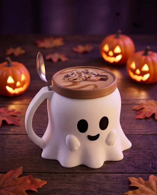 Spooky-Cute Friendly Ghost Ice Cream Pint