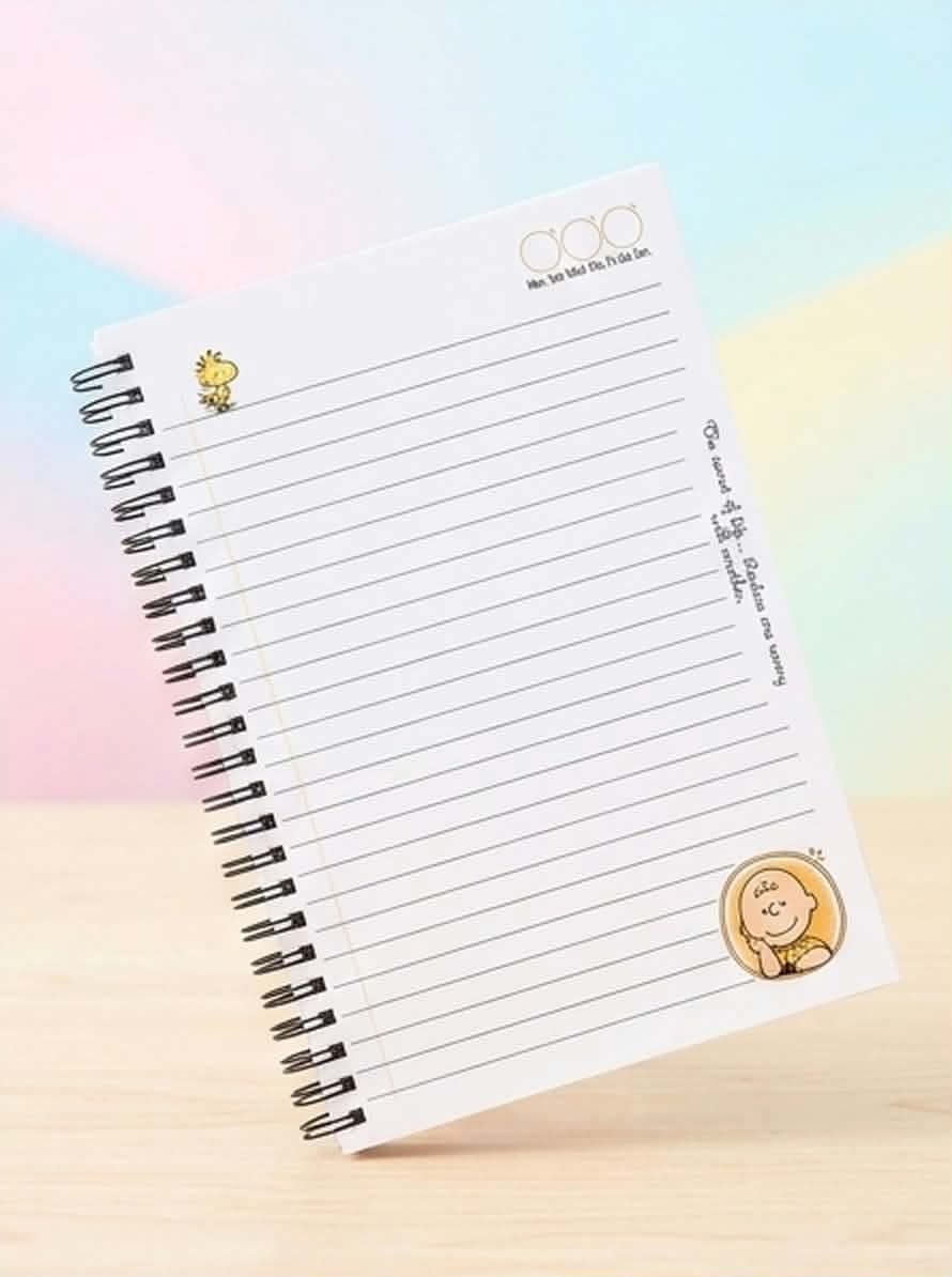 Peanuts (Charlie Brown & Snoopy) Custom Spiral Notebook & Journal