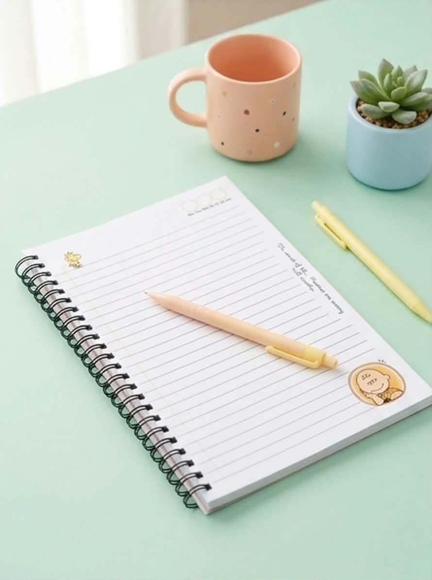 Peanuts (Charlie Brown & Snoopy) Custom Spiral Notebook & Journal