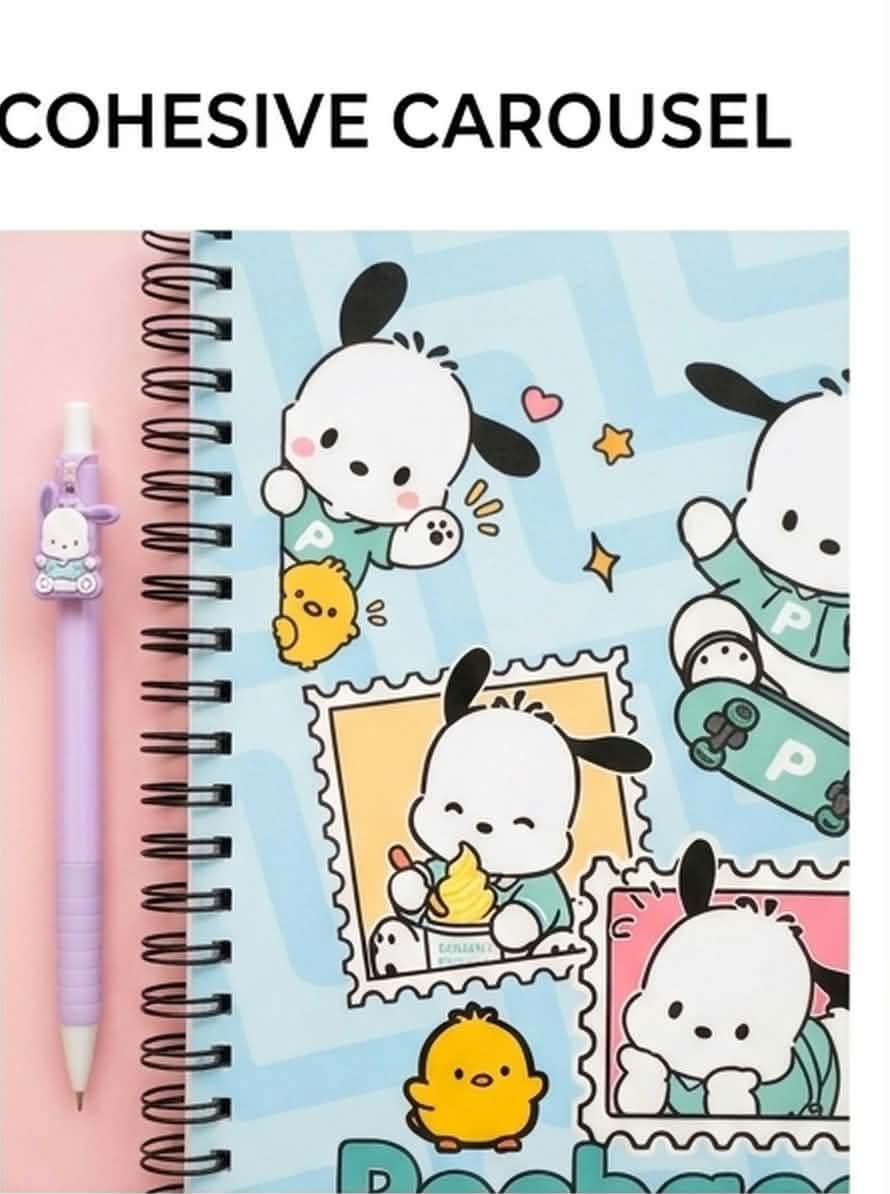 Pochacco Kawaii Custom Spiral Notebook & Journal