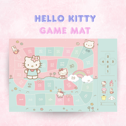 Hello Kitty Inspired Game Mat | 50 pages Letter Size