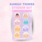 Kawaii Things | Laminated Sticker Set/Decal