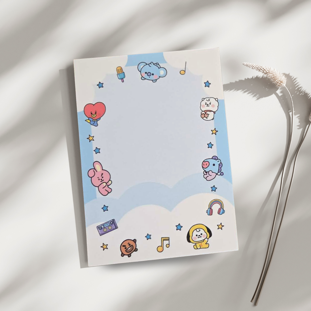 BT21 Inspired Notepad (50 pages)
