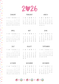 Pink Cat Inspired 2026 Planner | Digital Download