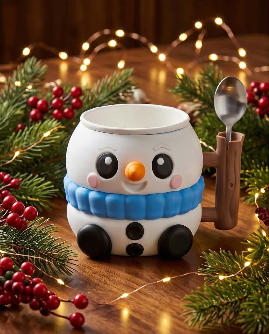 Snowman Ice Cream Holder Set