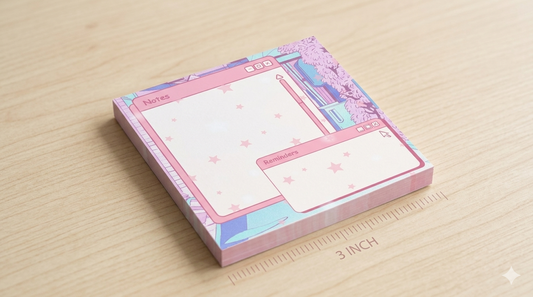 Kawaii Computer Screen Notepad  | 50 pages (3x3 in)