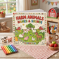 Farm Animals Names & Sounds Coloring Book | 8x8 in