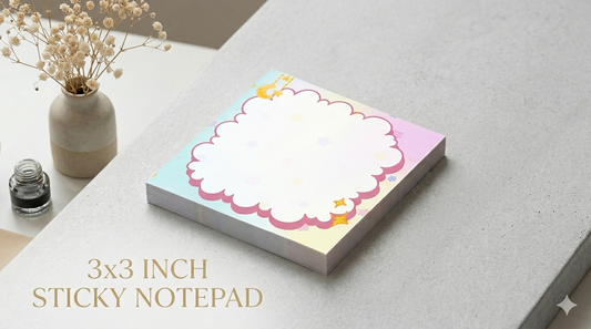 Kawaii Starry Notepad | 50 pages (3x3 in)