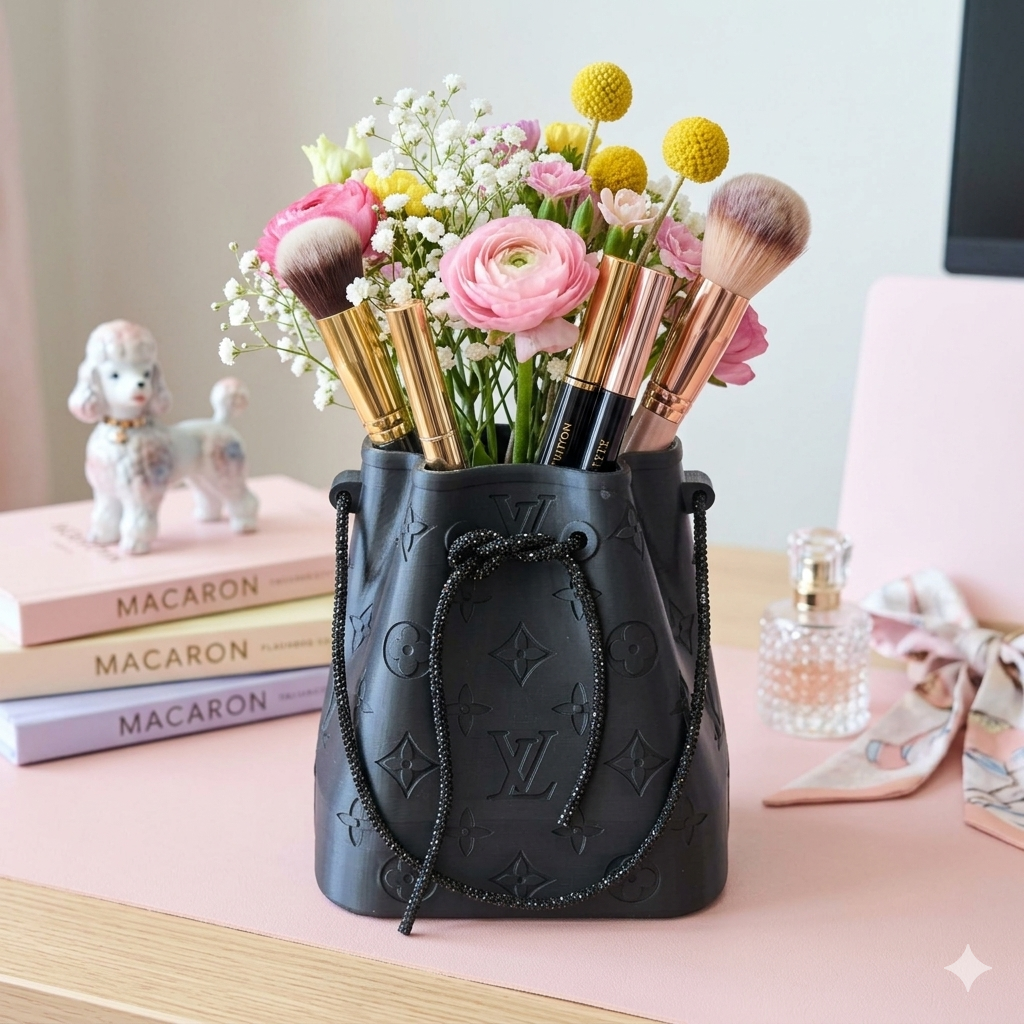 Elegant Luxe Organizer for Pens, Brushes & Flower Holders