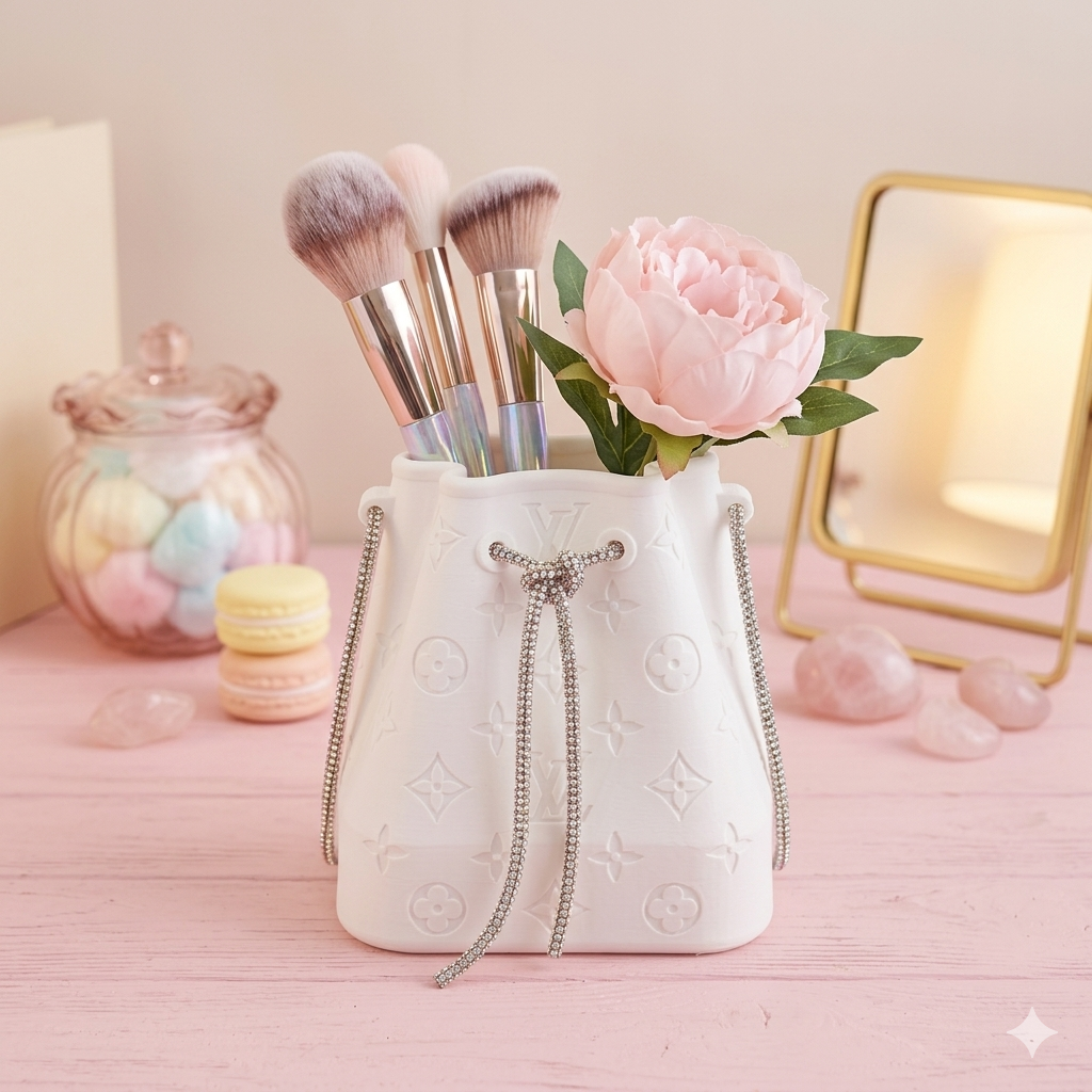 Elegant Luxe Organizer for Pens, Brushes & Flower Holders
